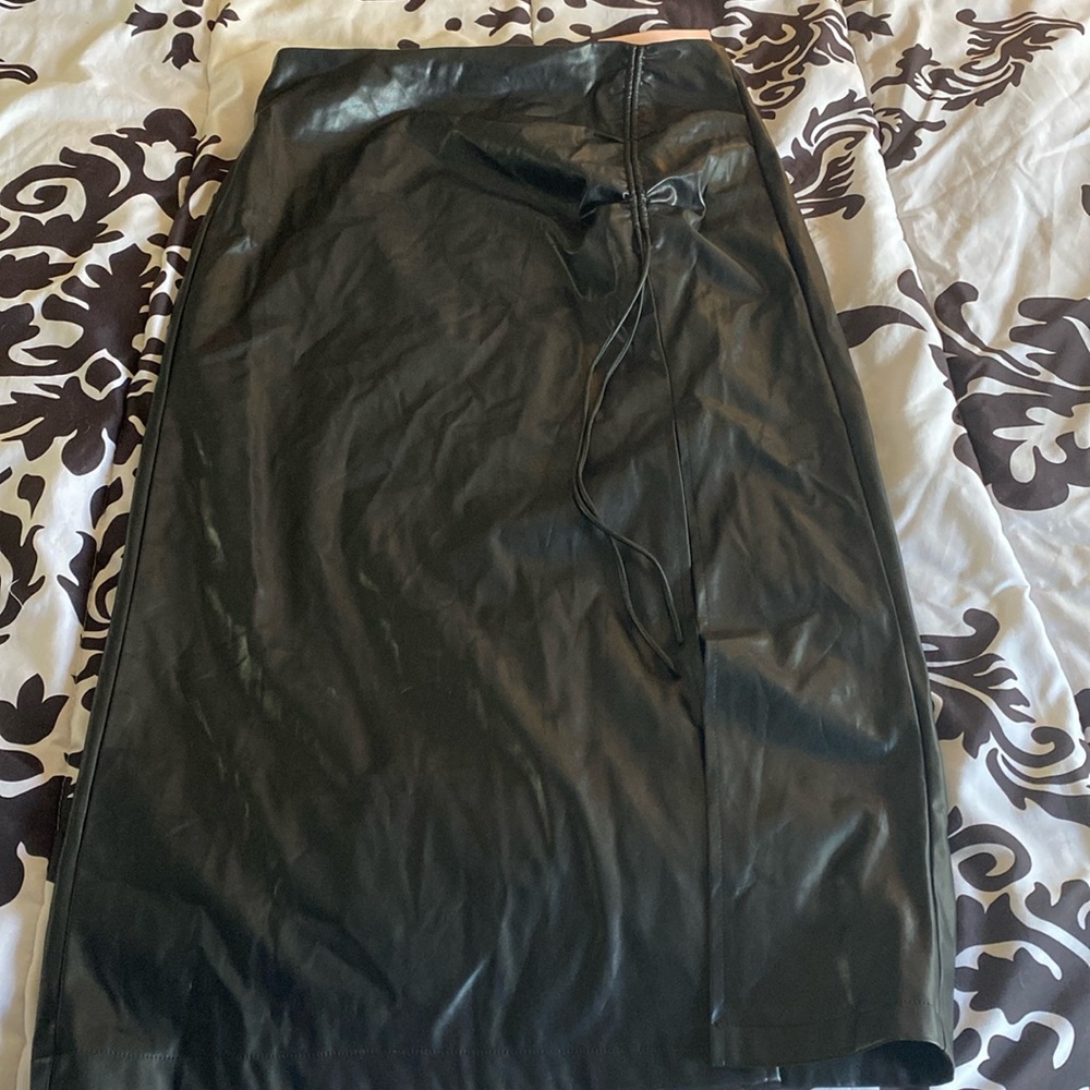 Pleather skirt